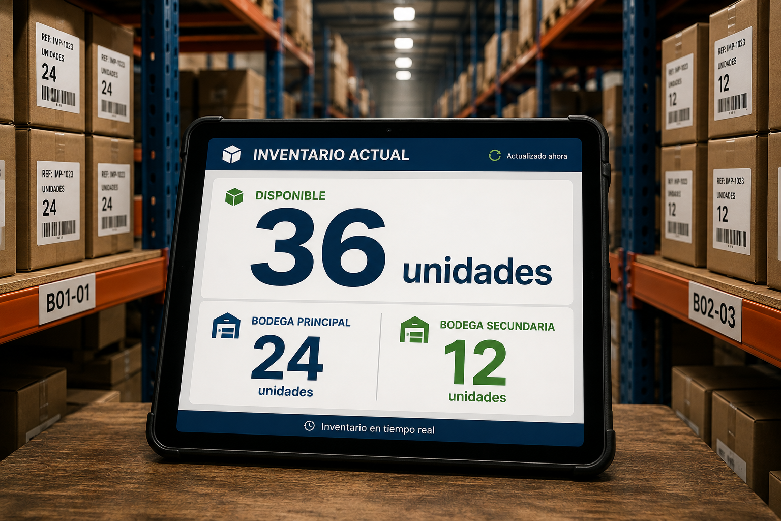 Inventario en tiempo real